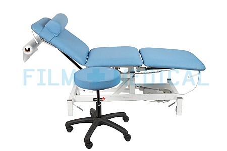 Examination / Gynae Couch in Light Blue Stool Priced Separately Stirrups Can Be Requested 